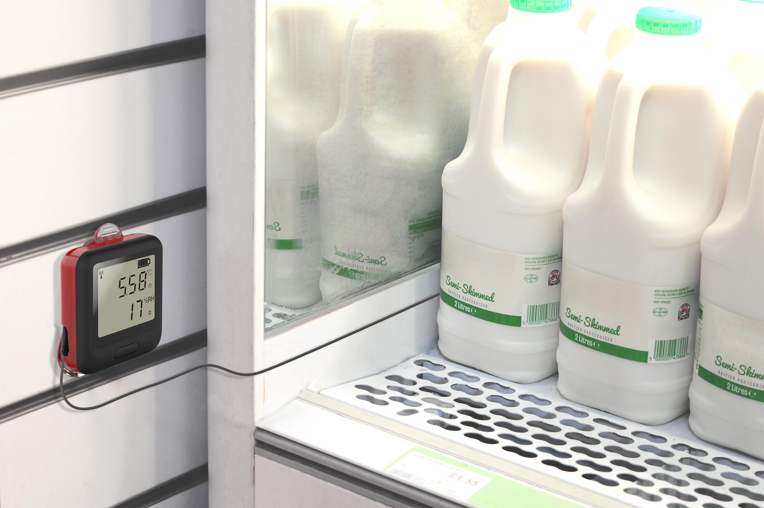 EL-WiFi-TPX monitoring milk temperatures